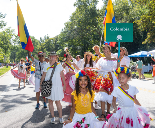Colombia Garden in the Parade of Flags at One World Day