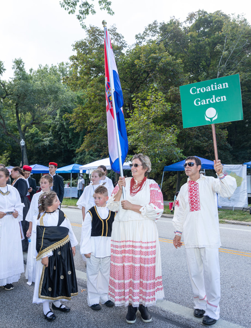 Croatian Cultural Garden at One World Day 2021 Parade of Flags