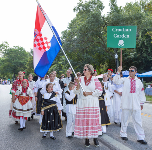Croatian Cultural Garden at One World Day 2021 Parade of Flags