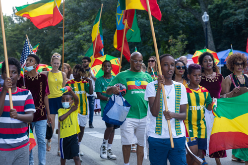 Ethiopian Cultural Garden in Parade of Flags at One World Day