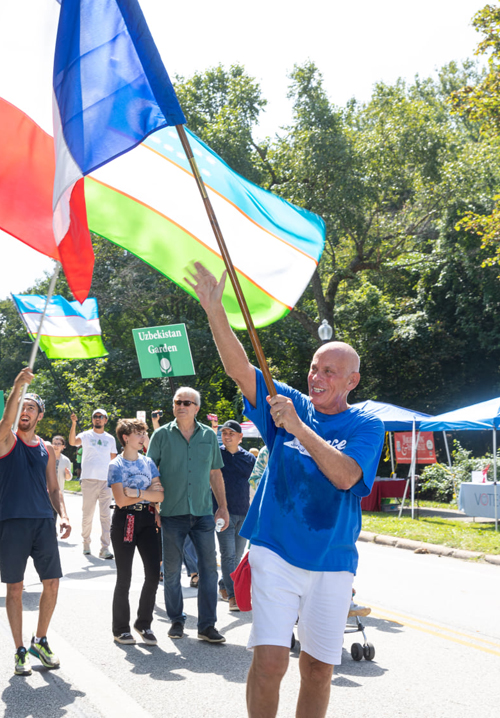 French Cultural Garden in Parade of Flags at One World Day 2021