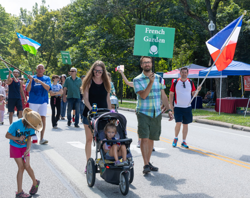 French Cultural Garden in Parade of Flags at One World Day 2021