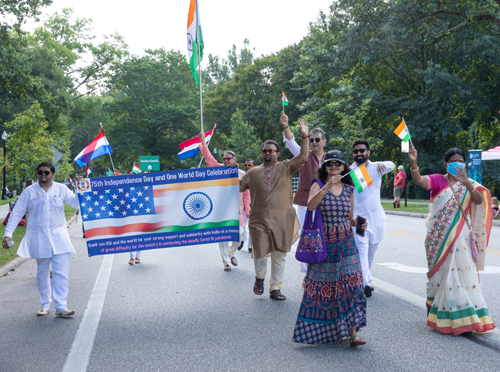 India Cultural Garden in Parade of Flags at One World Day 2021