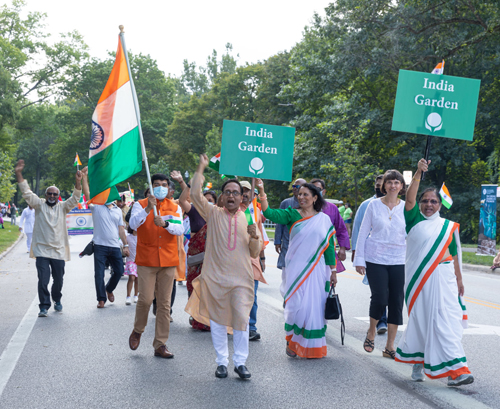 India Cultural Garden in Parade of Flags at One World Day 2021