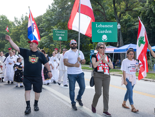 Lebanese Cultural Garden in Parade of Flags at One World Day 2021