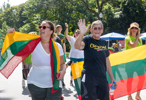 Lithuanian Cultural Garden in Parade of Flags on One World Day 2021