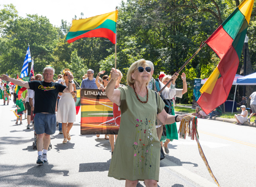 Lithuanian Cultural Garden in Parade of Flags on One World Day 2021