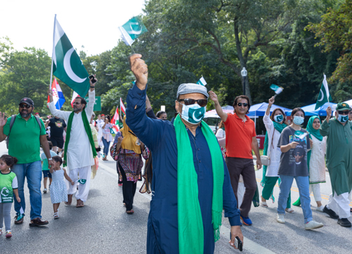 Pakistani Cultural Garden in Parade of Flags at One World Day 2021