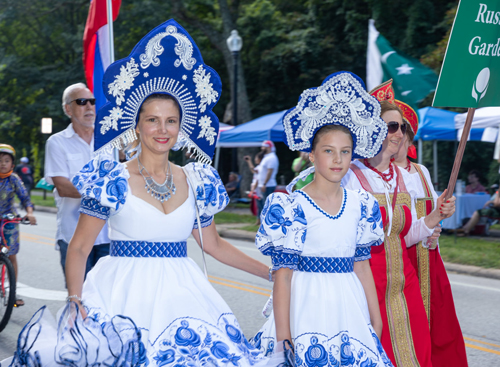 Russian Cultural Garden in Parade of Flags on One World Day 2021