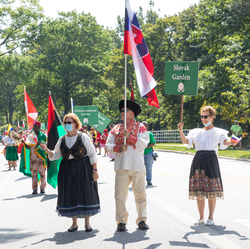 Slovak Cultural Garden in the Parade of Flags at One World Day 2021