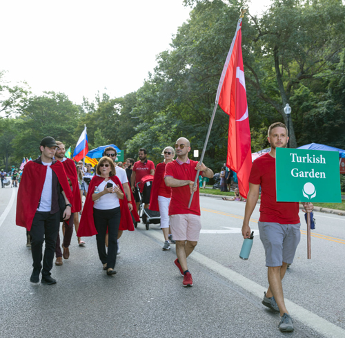 Turkish Cultural Garden in Parade of Flags on One World Day 2021