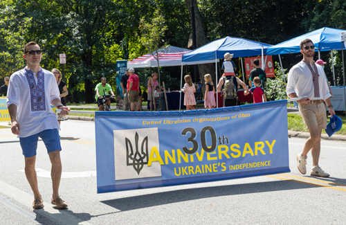 Ukrainian Cultural Garden in Parade of Flags at One World Day 2021