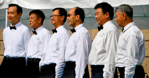 Cleveland Contemporary Chinese Culture Association (CCCCA) perform on the Centennial Plaza stage