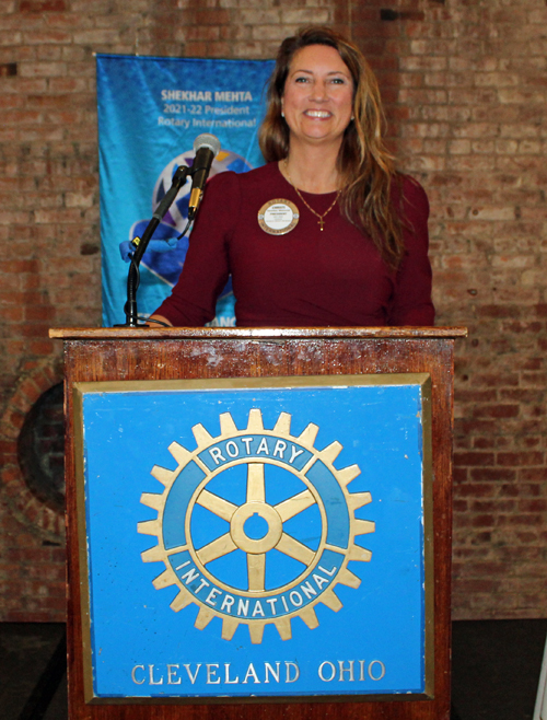Rotary Club of Cleveland President Christine Brenner