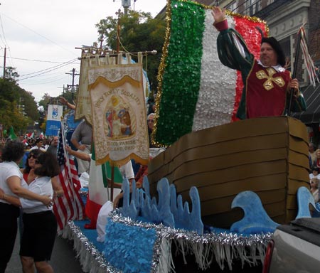 Cleveland Columbus Day Parade float