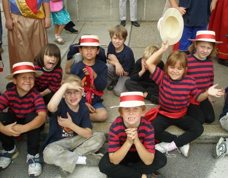 Cleveland Columbus Day Parade faces in the crowd - kids