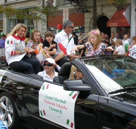 Cleveland Columbus Day Parade Grand Marshall Stefani Schaefer