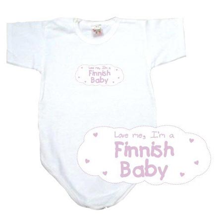 Love me I'm a Finnish baby bodysuit