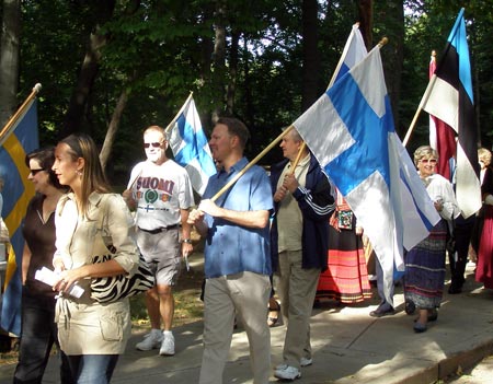 Finnish marchers at One World Day