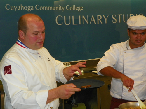 Master Chef Alexis Caquelard and his apprentice Anthony Coufourier
