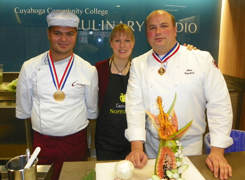 Anthony Coufourier, Ms Carole Angenot and Master Chef Alexis Caquelard 