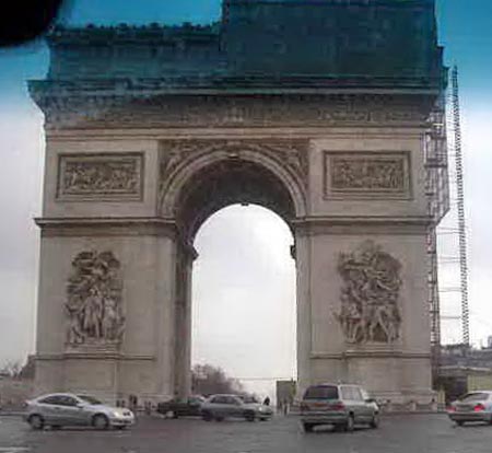 Arc de Triomphe on Champs Elysees