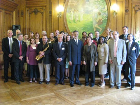 Cleveland and Rouen delegations