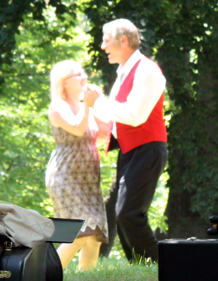 Dancers in the audience