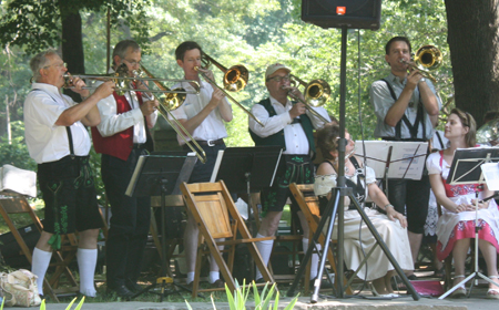 German Brass Band in Cleveland German Cultural Garden