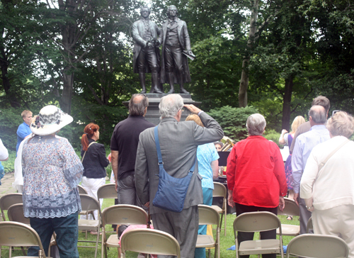 national anthems of the United States and Germany to begin the celebration of the 99th year of the Cleveland Cultural Gardens