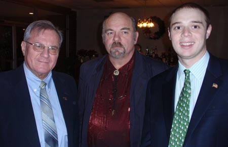 Radio host Dr. Joe Wendel, David Jakupca and George Brown from Senator Voinovich's office