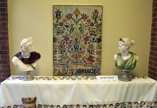 Display at Greek Festival at Sts Constantine and Helen Greek Orthodox Cathedral