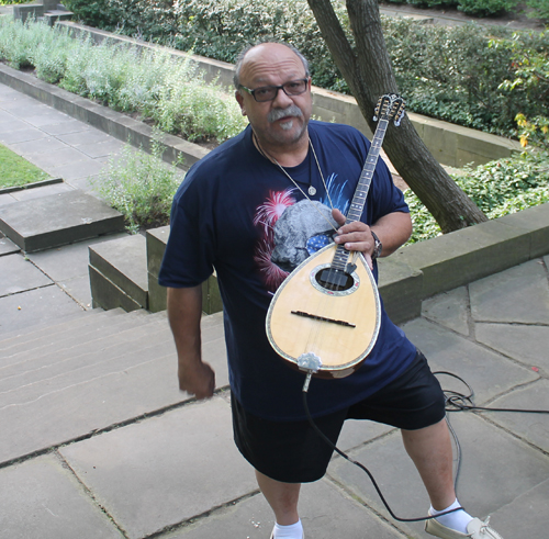 Abraham Anastasiadis with bouzouki