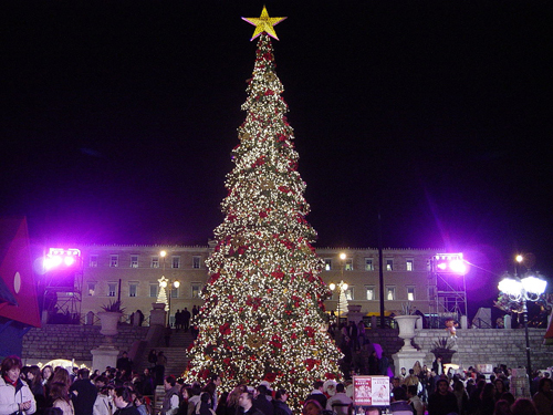 Christmas tree in Athens