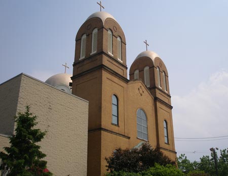 World War II Memorial at Annunication Greek Orthodox Church (photos by Dan Hanson)