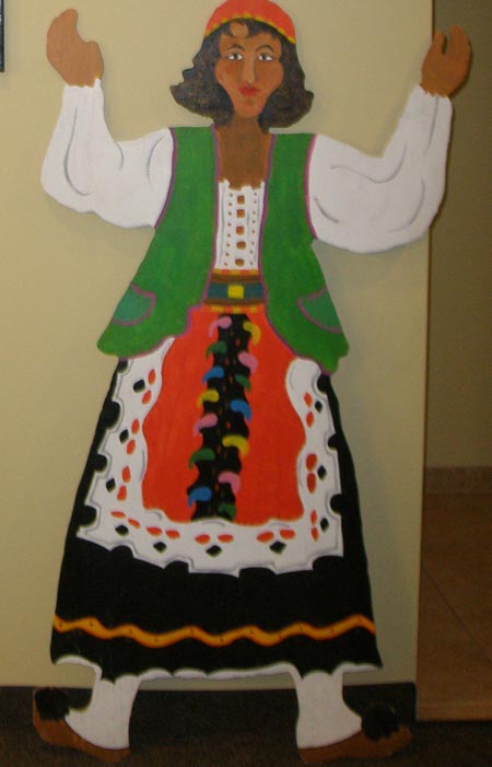 Greek woman cutout