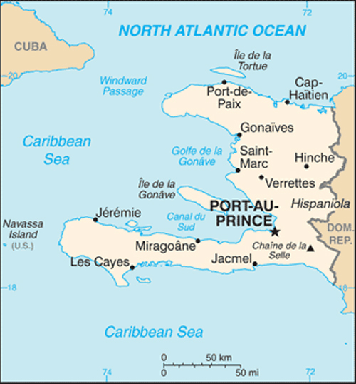 Map of Haiti