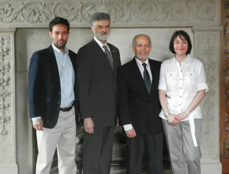 Dr. Jorge Calles-Escandon with son, wife and Mayor Jackson