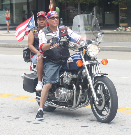Motorcycles at Cleveland Puerto Rican Parade