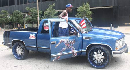 Car at Cleveland Puerto Rican Parade