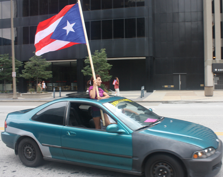 Car at Cleveland Puerto Rican Parade