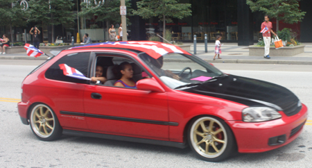 Car at Cleveland Puerto Rican Parade