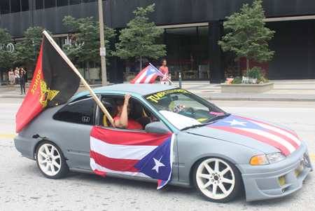 Car at Cleveland Puerto Rican Parade