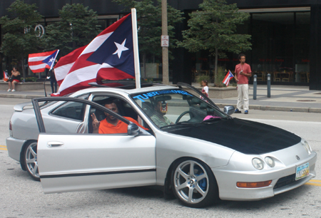 Car at Cleveland Puerto Rican Parade