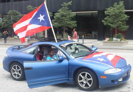 Car at Cleveland Puerto Rican Parade