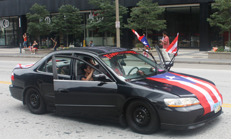 Car at Cleveland Puerto Rican Parade