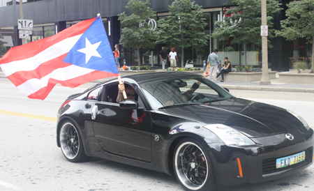 Car at Cleveland Puerto Rican Parade