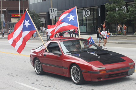 Car at Cleveland Puerto Rican Parade