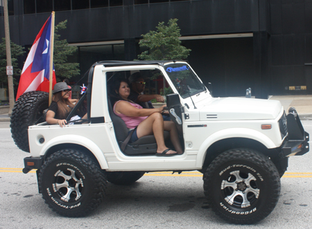 Car at Cleveland Puerto Rican Parade