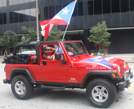 Car at Cleveland Puerto Rican Parade